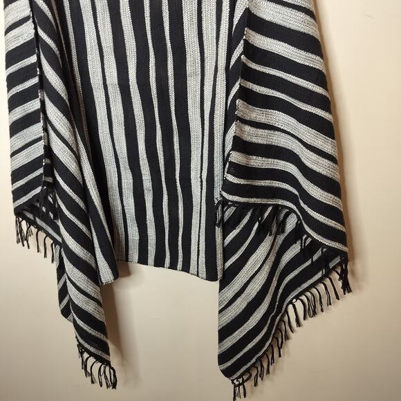 Lucky Brand Throw Blanket 37 X 76 Striped Cotton Blend - Picture 3 of 5